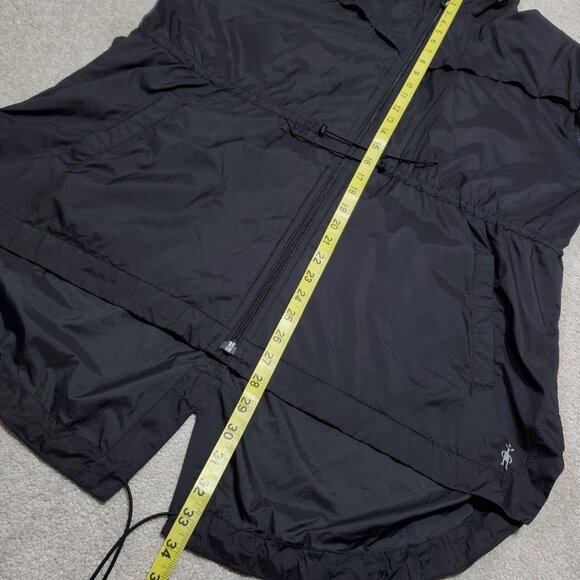 SMARTWOOL Phd Ultra Light Sport Anorak Windbreaker Coat Jacket Black Women Large - Picture 16 of 16